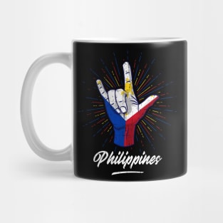 I Love You Philippines Hand Gesture Cute Gift Women Men Mug